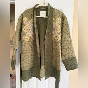 Anthropologie quilted patchwork kimono